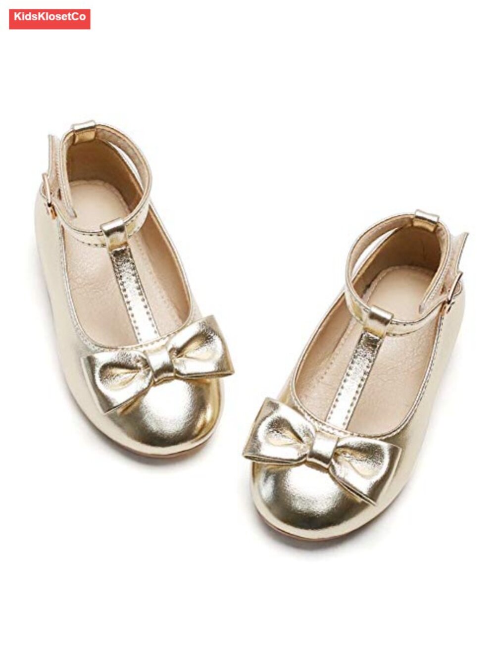 Toddler Girl Ballet Mary Jane Flats - Sparkle Bowknot Dress Shoes with